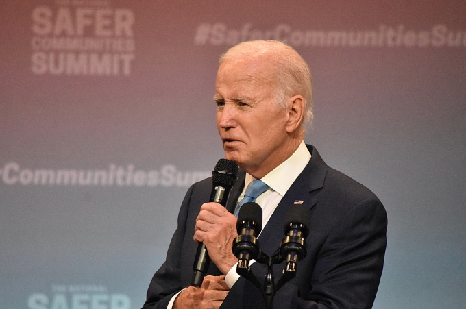 US President Joe Biden speaks about gun safety at the University of Hartford, Connecticut on June 16. Photo: AFP