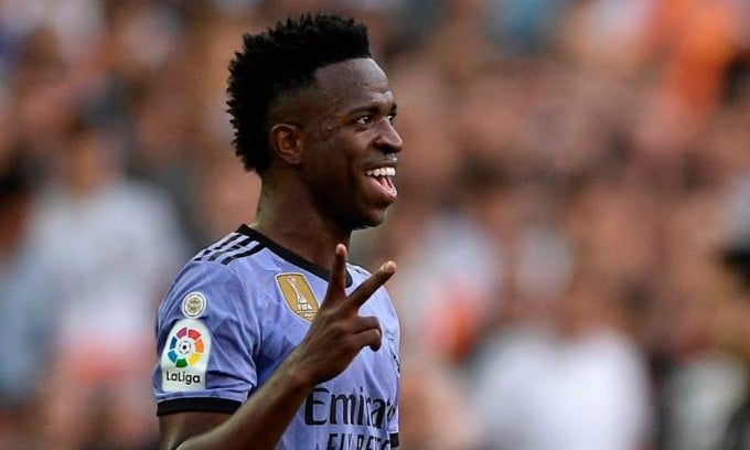 Vinicius n'est pas suspendu pour le prochain match, lorsque le Real affrontera Vallecano au petit matin du 25 mai. Photo : Reuters