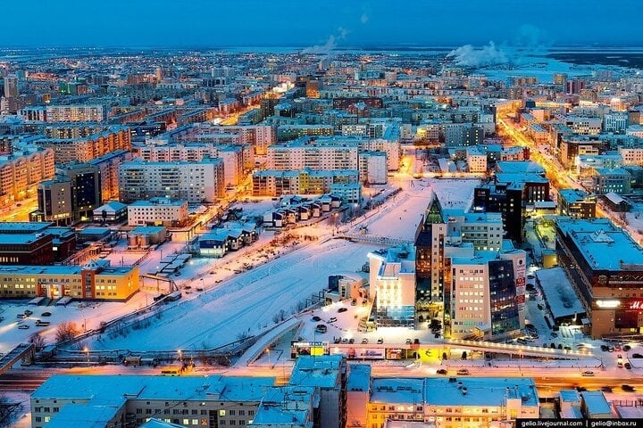 Jakutsk in Russland ist die kälteste Stadt der Welt.