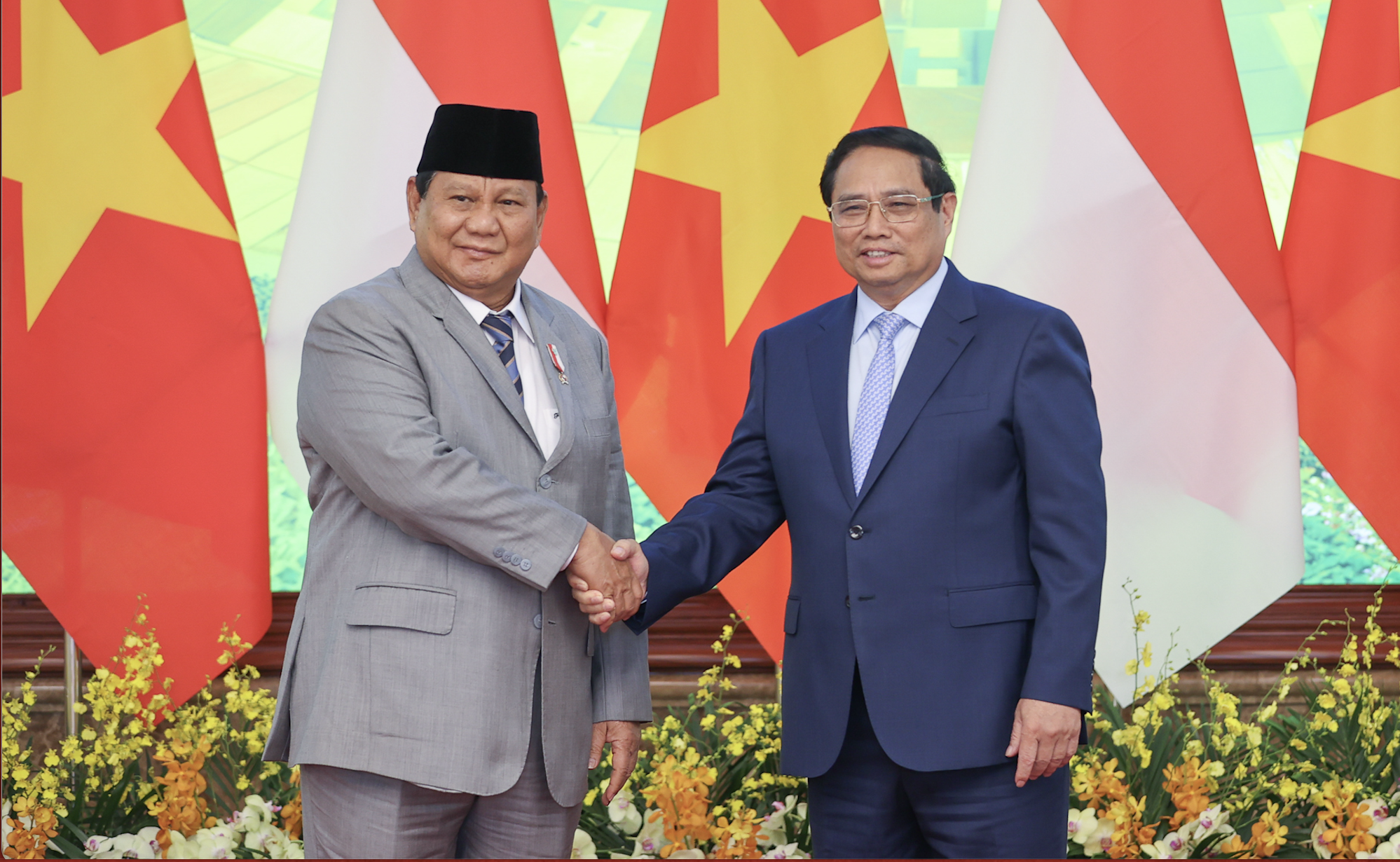 Premierminister Pham Minh Chinh empfängt designierten indonesischen Präsidenten