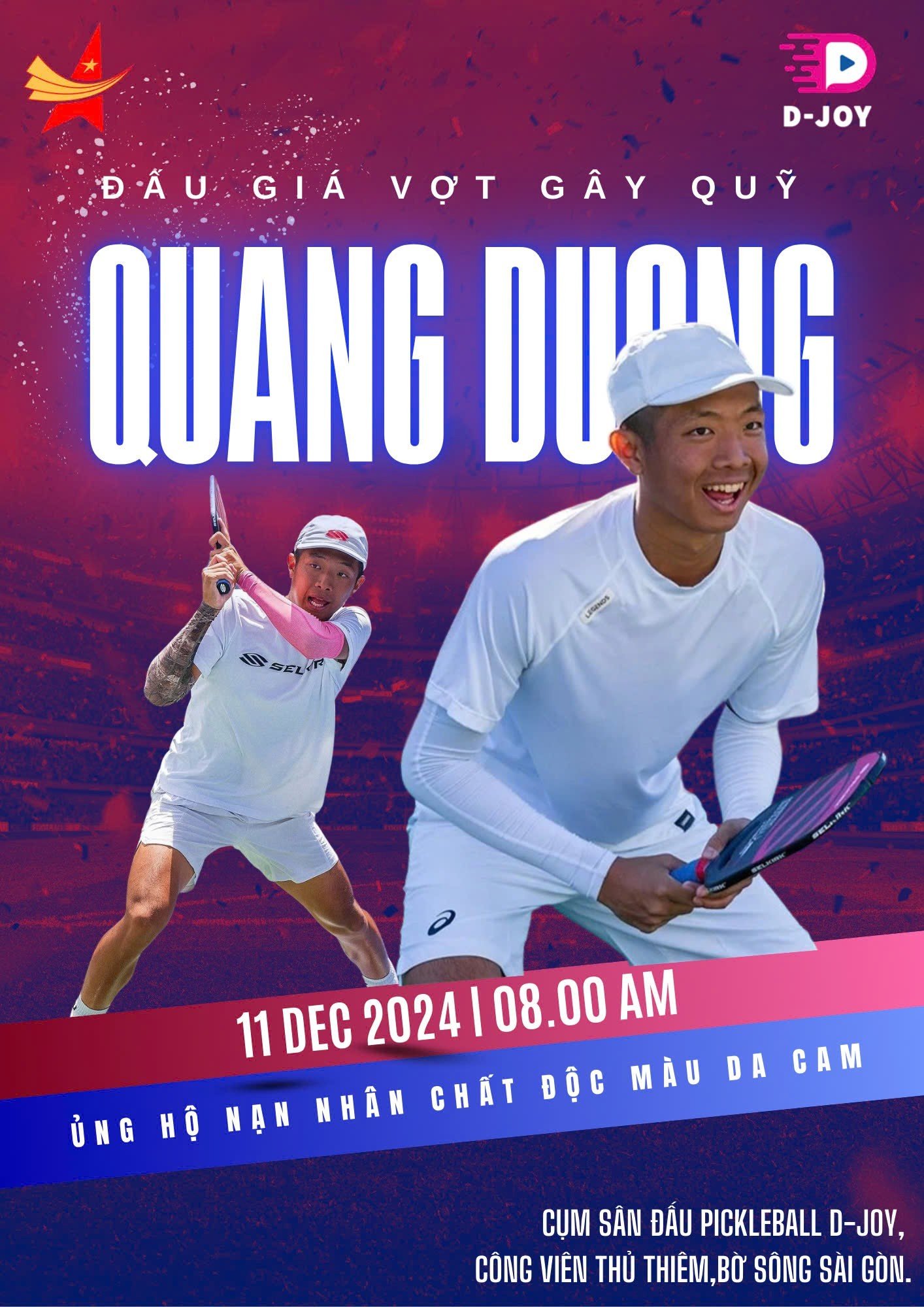 'Thần đồng' Quang Dương tiếp sức giải pickleball PWR Thủ Đức HTV DJoy mở rộng - Ảnh 2.