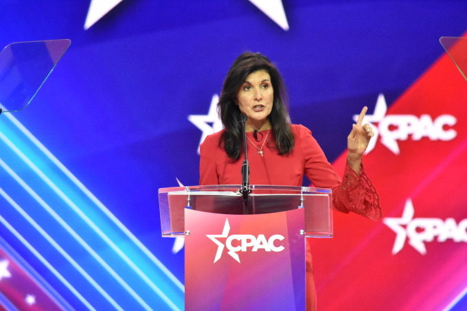 Nikki Haley s'exprime au CPAC, National Harbor, Maryland, États-Unis en mars 2023. Photo : AFP