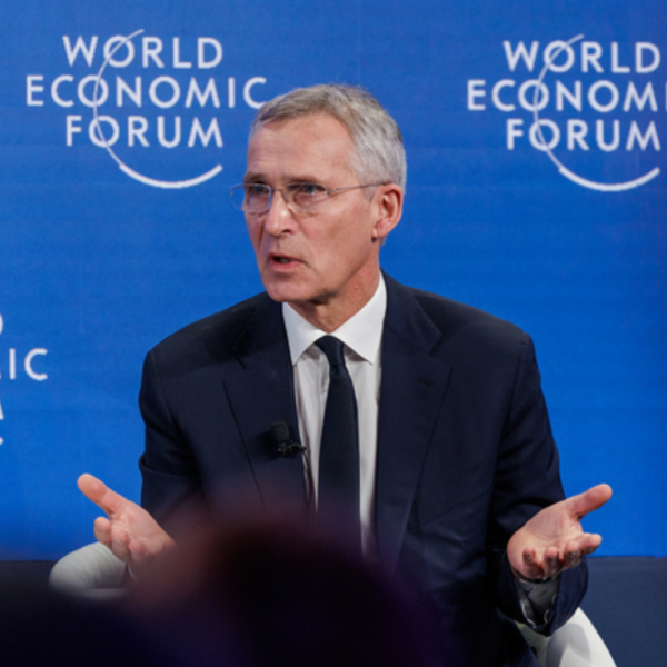 In Davos, Mr. Stoltenberg said NATO will not expand into Asia.