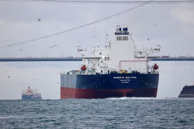 Ein Öltanker ist auf dem Weg zum Schwarzen Meer. Foto: Reuters