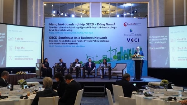 OECD-เครือข่ายธุรกิจเอเชียตะวันออกเฉียงใต้ การประชุมโต๊ะกลมทางธุรกิจและการเจรจานโยบายสาธารณะ-เอกชนเกี่ยวกับการลงทุนอย่างยั่งยืน