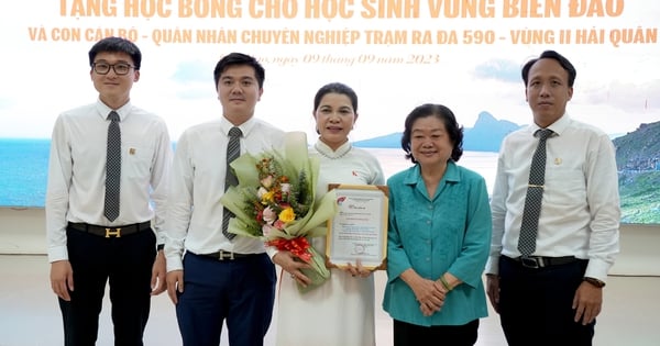 Quỹ từ thiện Kim Oanh tặng học bổng tại Côn Đảo