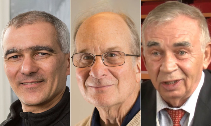 Los tres científicos Moungi G. Bawendi, Louis E. Brus y Alexei I. Ekimov recibieron el Premio Nobel de Química 2023. Foto: CNN