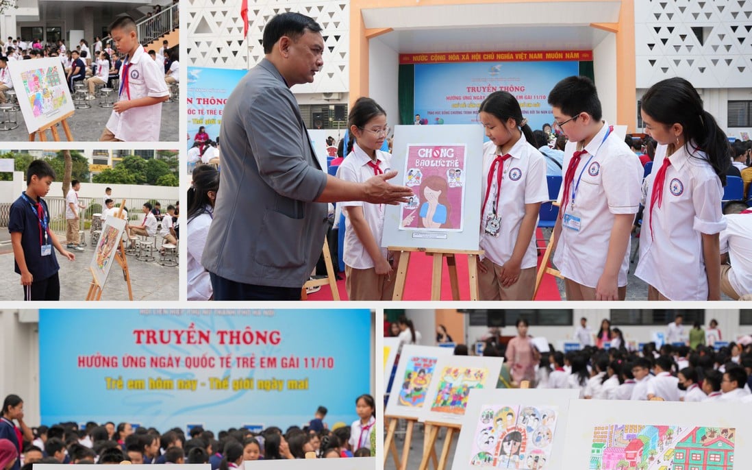 Hanoi students prevent violence and abuse against girls through drawings