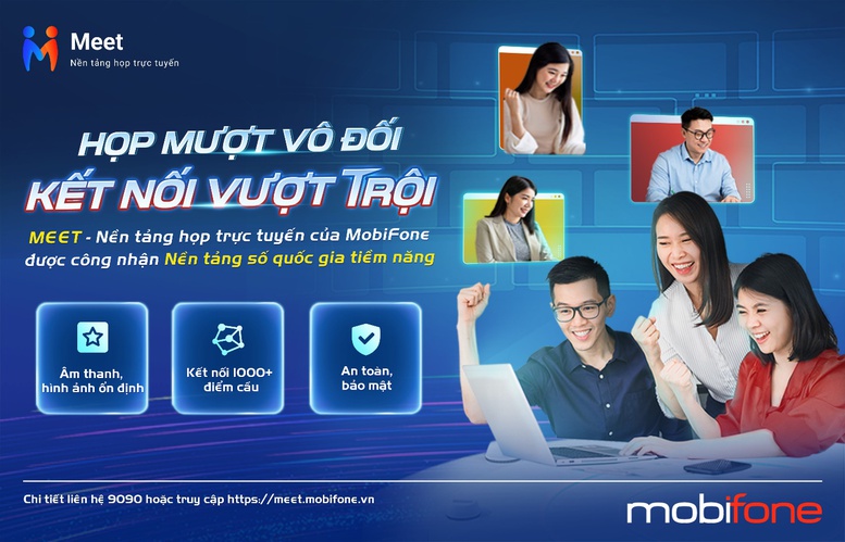 Nền tảng MobiFone Meet góp phần kết nối thành công các điểm cầu Hội nghị toàn quốc quán triệt, triển khai Nghị quyết Hội nghị Trung ương 10