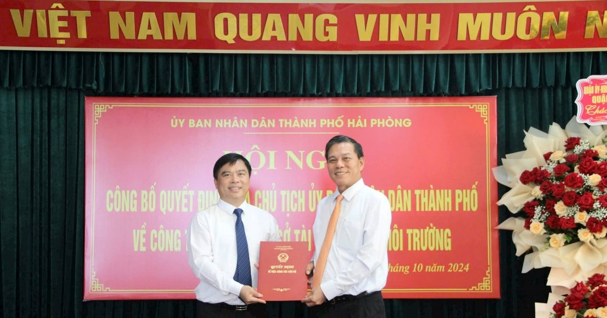 លោក Duong Dinh On កាន់តំណែងជាប្រធាននាយកដ្ឋានធនធានធម្មជាតិ និងបរិស្ថាន។