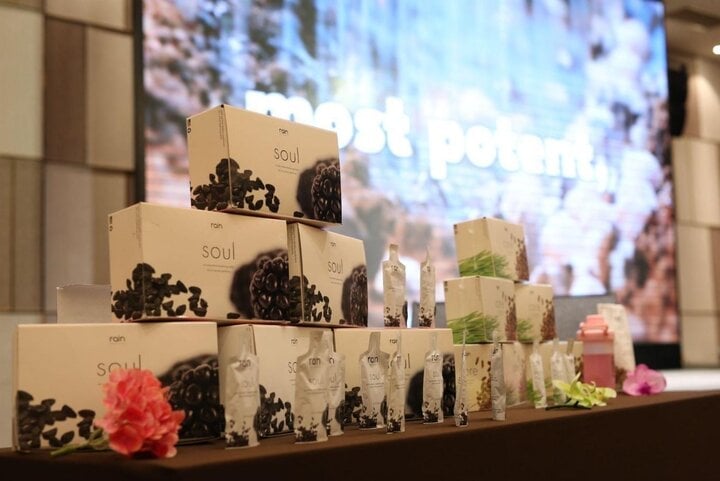 En el evento se exhibieron los 3 productos Rain Soul - Rain Core - Rain Pure (Foto: Rain International).