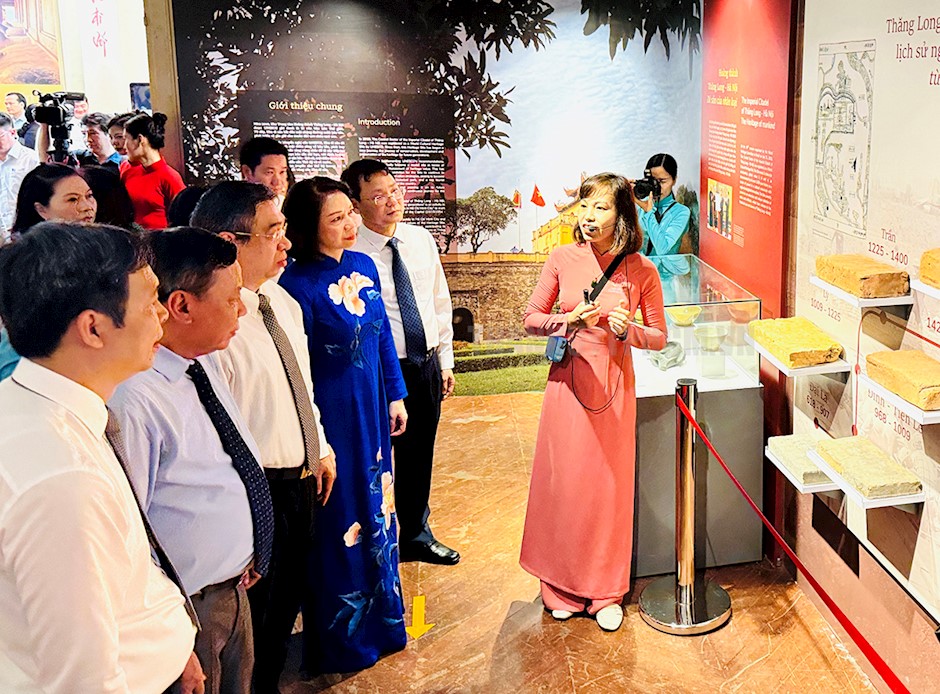 Espacio expositivo con el tema “Ciudadela Imperial de Thang Long – Hanoi, patrimonio para el futuro”