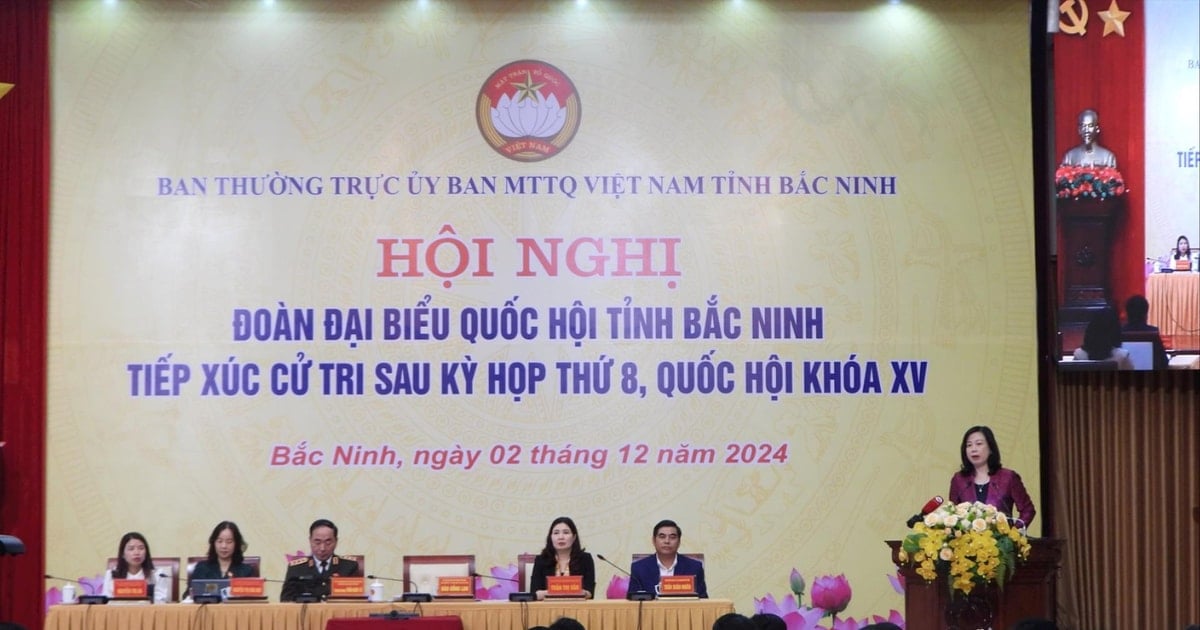 Bắc Ninh tổ chức hội nghị tiếp xúc cử tri sau Kỳ họp thứ 8 của Quốc hội