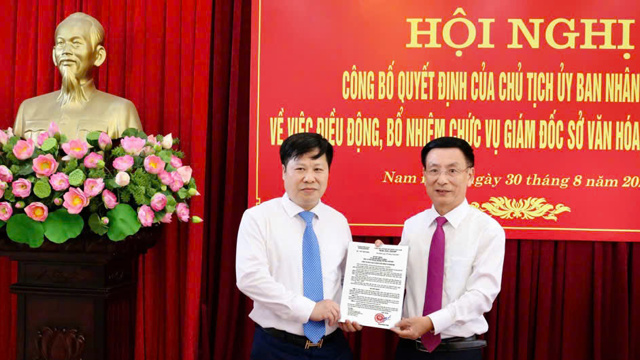 Mr. Vu Duc Tho is the director of Nam Dinh Department of Culture, Sports and Tourism.