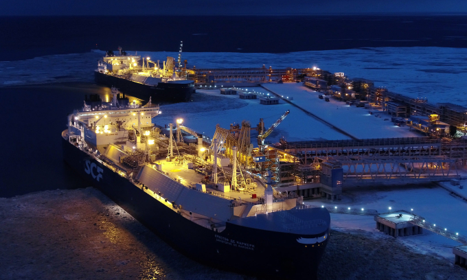 LNG tanker in Yamal Peninsula in 2019. Photo: Novatek