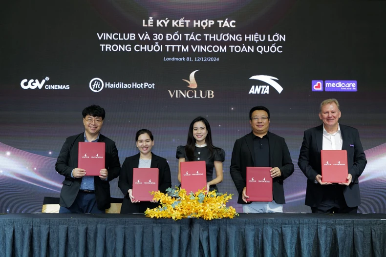 VinClub ร่วมมือกับแบรนด์ชั้นนำมากกว่า 30 แบรนด์ในระบบศูนย์การค้า Vincom