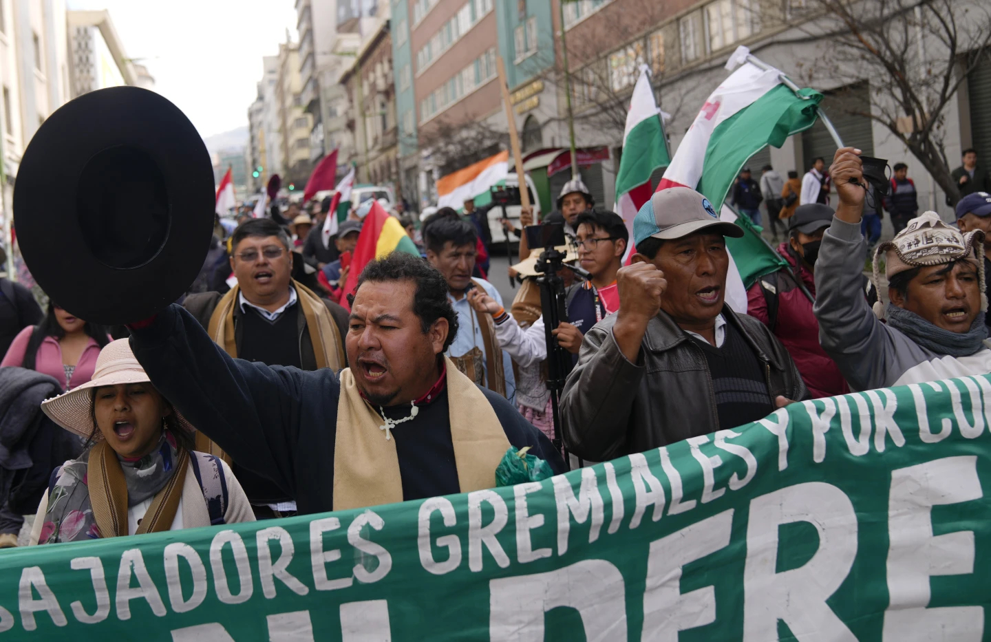 Bolivien wachte in dem Moment auf, als Präsident Arc wie dieses Bild 1