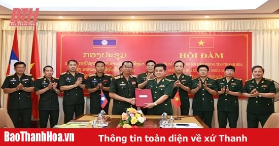 Hội đàm giữa Bộ Chỉ huy BĐBP Thanh Hóa và Bộ CHQS tỉnh Hủa Phăn (Lào)