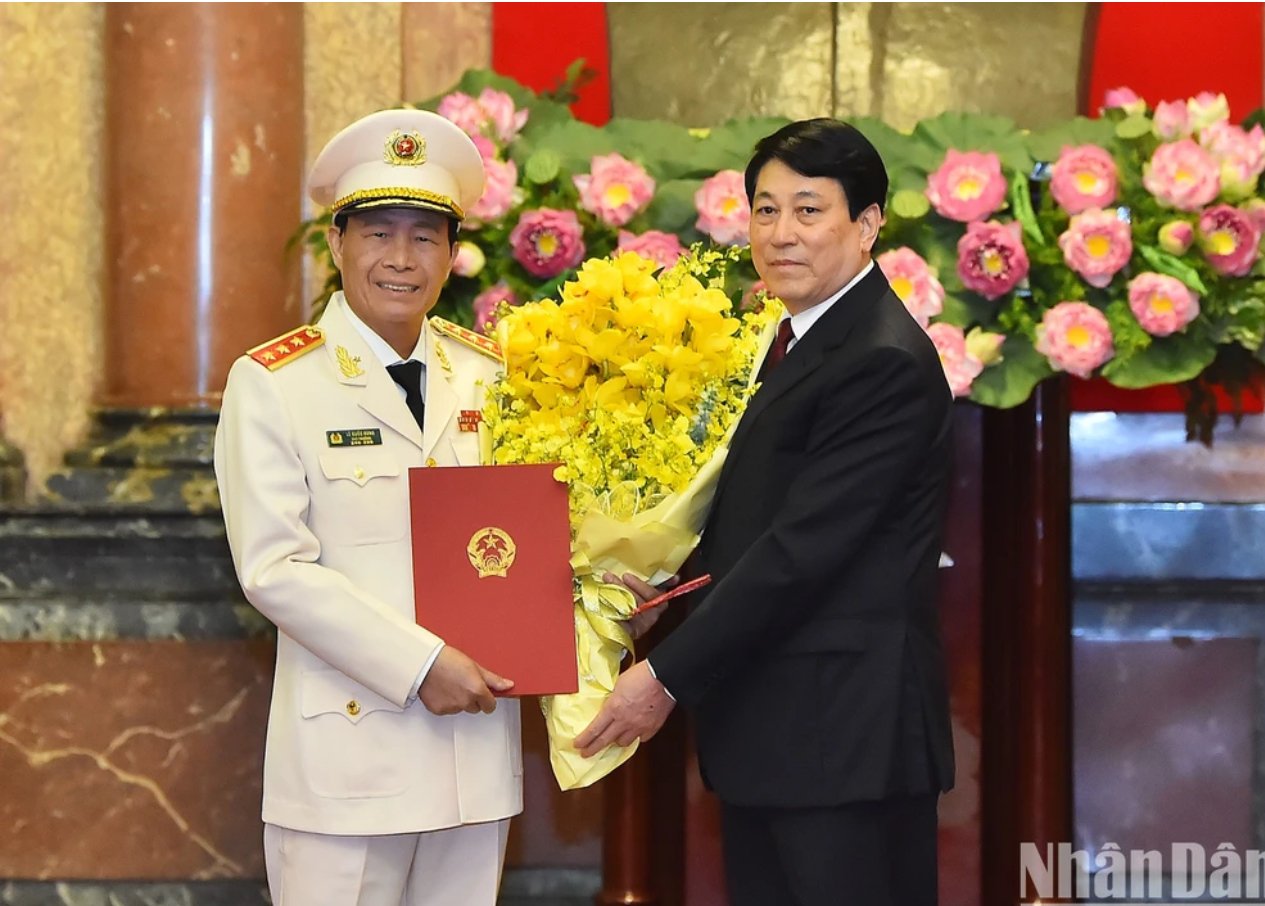 Thứ trưởng Bộ Công an Lê Quốc Hùng được thăng quân hàm Thượng tướng- Ảnh 1.