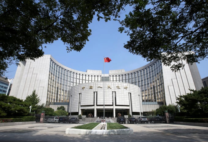 Trụ sở Ngân hàng Nhân dân Trung Quốc (PBOC) tại Bắc Kinh. Ảnh: Reuters