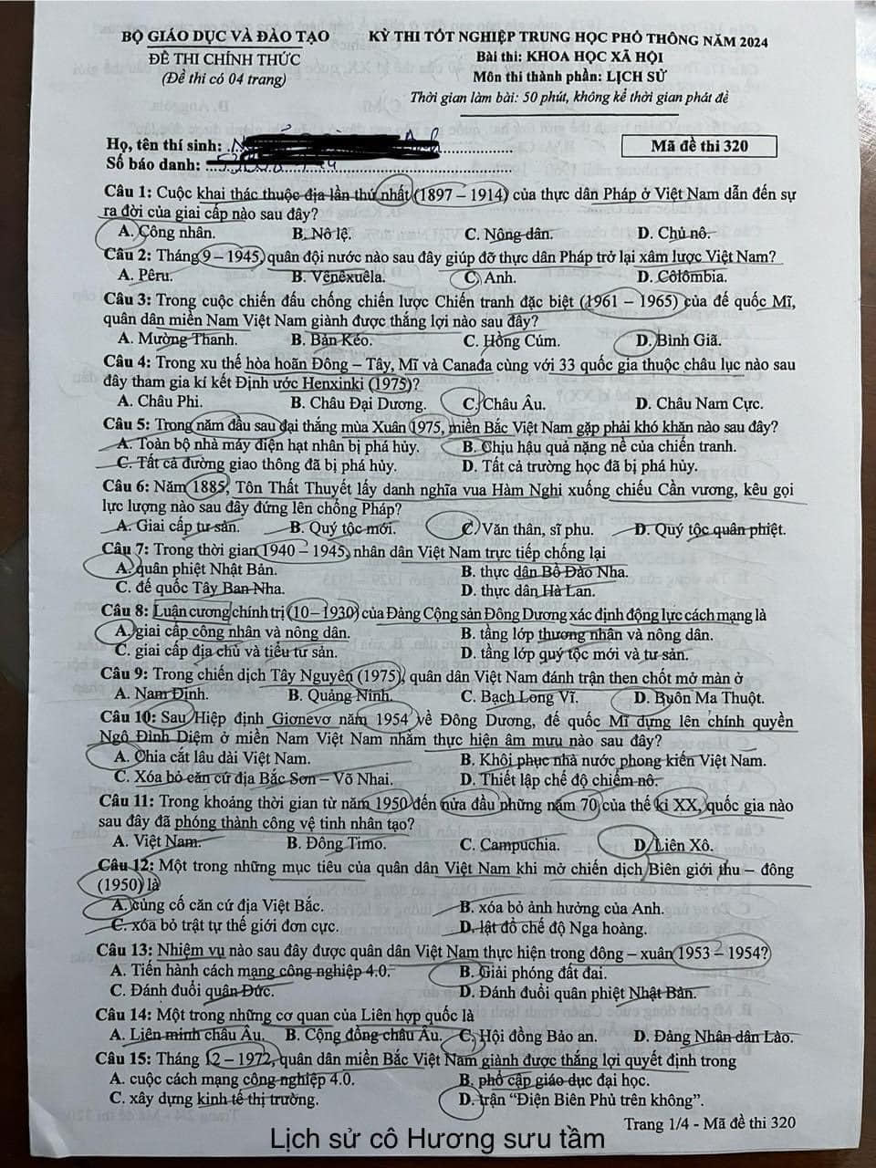 Đề thi môn Lịch sử, Địa lý, Giáo dục Công dân tốt nghiệp THPT 2024 nóng nhất- Ảnh 10.