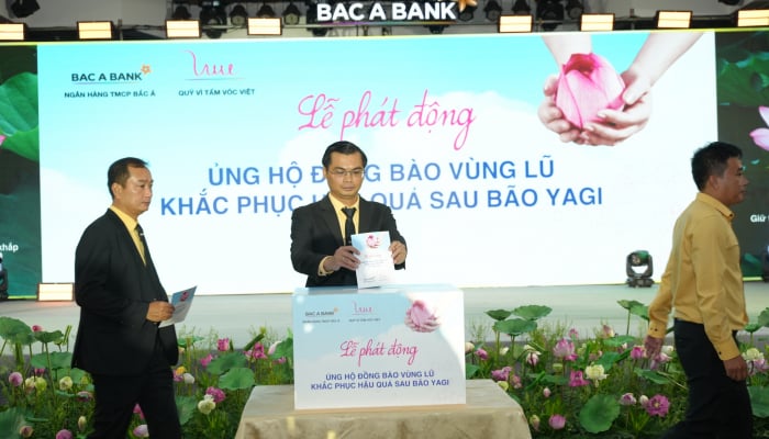 BAC A BANK giảm lãi vay, đồng hành cùng khách hàng chịu ảnh hưởng bởi bão Yagi