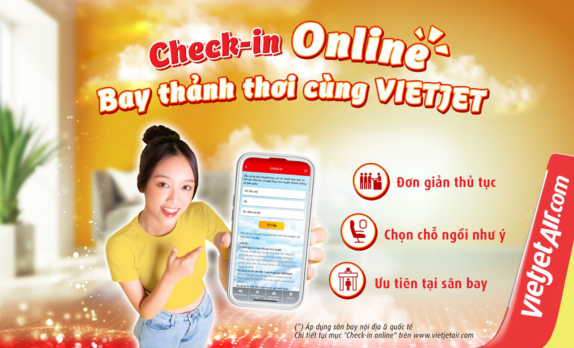 Làm thủ tục trực tuyến, bay thảnh thơi, không lo xếp hàng! - Ảnh 1.