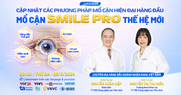 SMILE Pro - Phương pháp mổ cận hàng đầu hiện nay