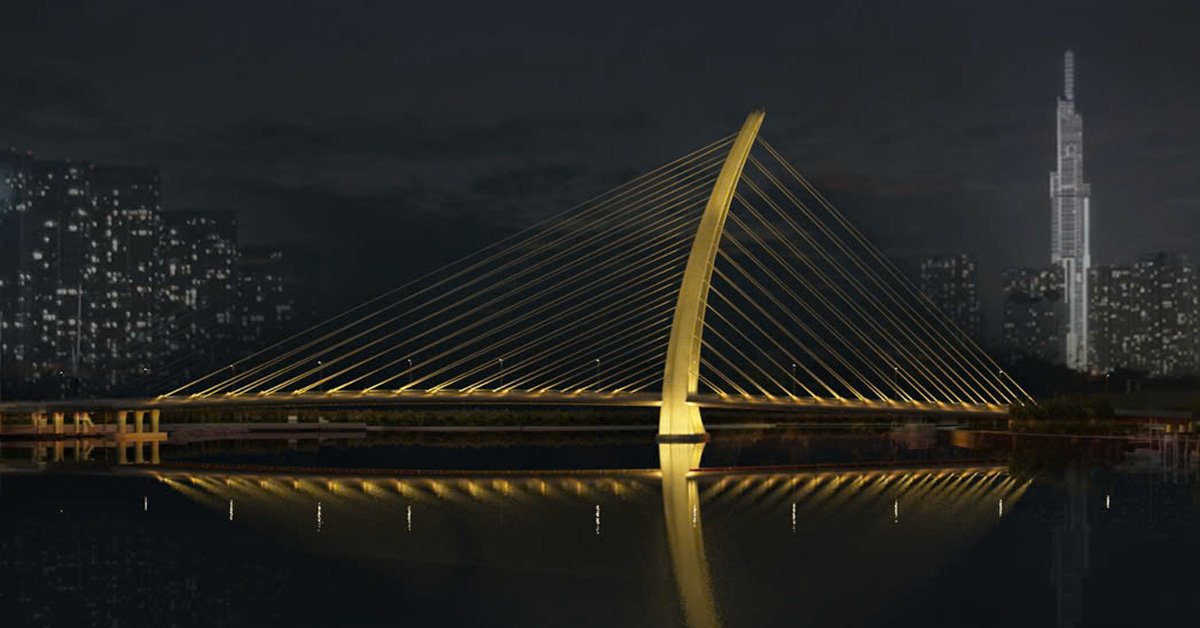 THADICO speeds up construction progress of Ba Son bridge's art lighting system