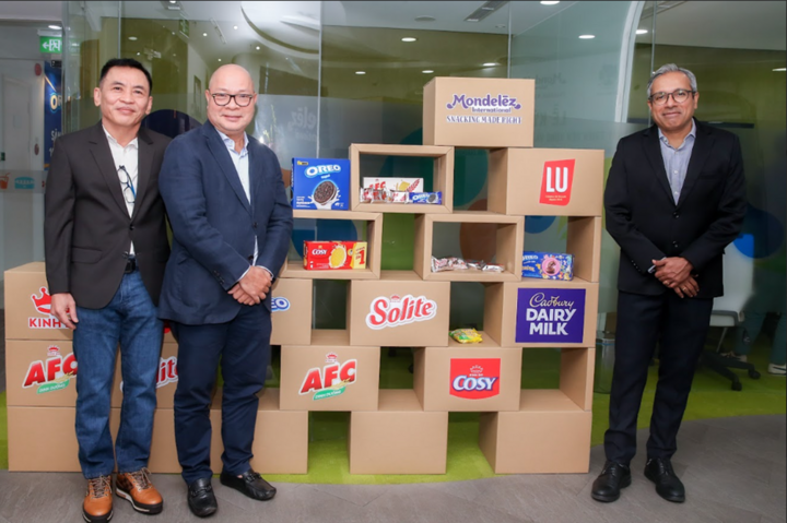 Mondelez Kinh Do Vietnam, Dong Tien und Vinh Xuan bilden eine strategische Partnerschaft, um die Kapazitäten für die Sammlung und das Recycling von Verpackungen zu verbessern.