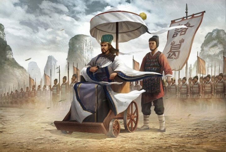 Der Federfächer war Zhuge Liangs unzertrennlicher Besitz.