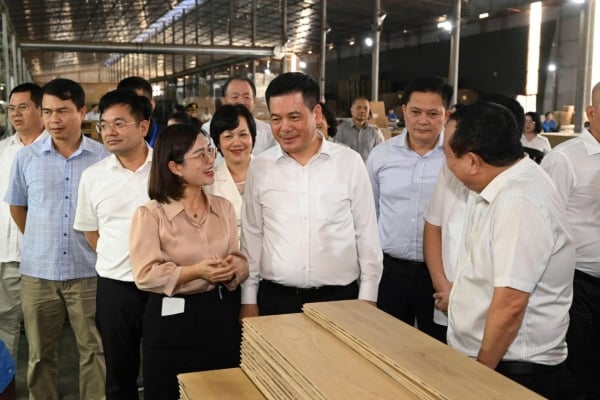 Minister Nguyen Hong Dien arbeitet mit Lechenwood Vietnam Co., Ltd. zusammen.