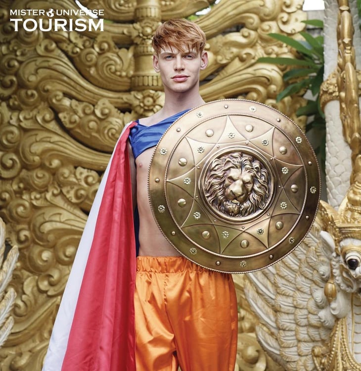 Thiết kế của Hà Lan chưa tạo được sự nổi bật - Ảnh: Fanpage Mister Universe Tourism