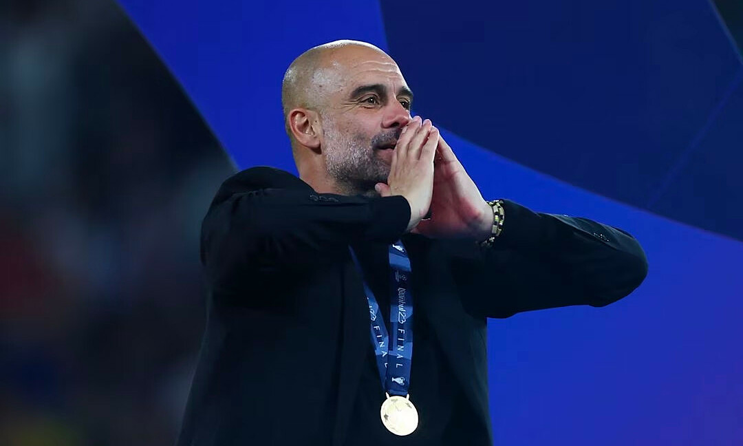 Guardiola happy to be on par with Ferguson