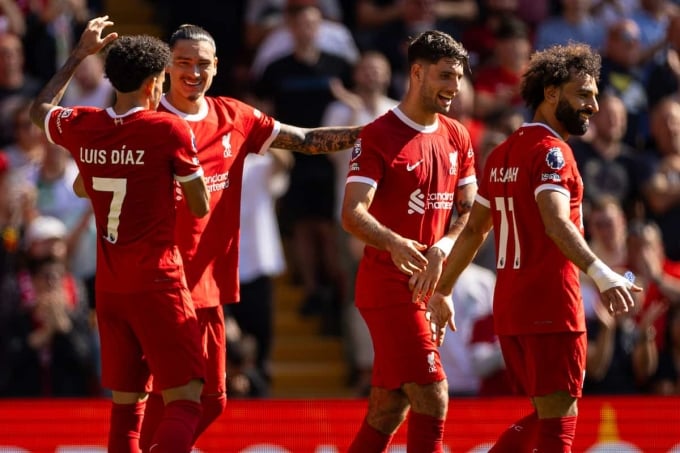 Liverpool started the season with three wins and a draw. Photo: PA