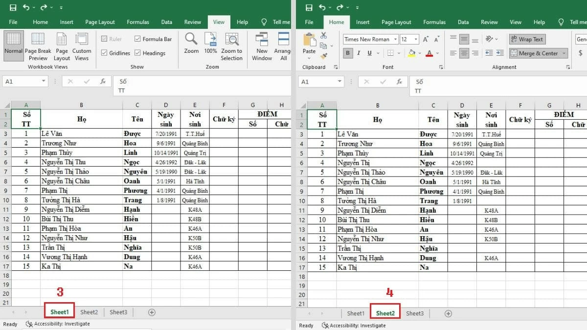 5 cách loại bỏ sự trùng lặp dữ liệu giữa 2 file Excel