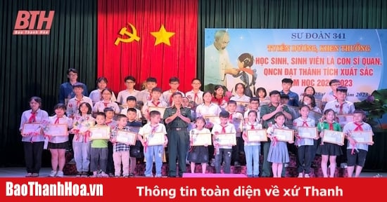 Sư đoàn 341 trao thưởng cho hơn 200 học sinh, sinh viên đạt thành tích xuất sắc trong học tập