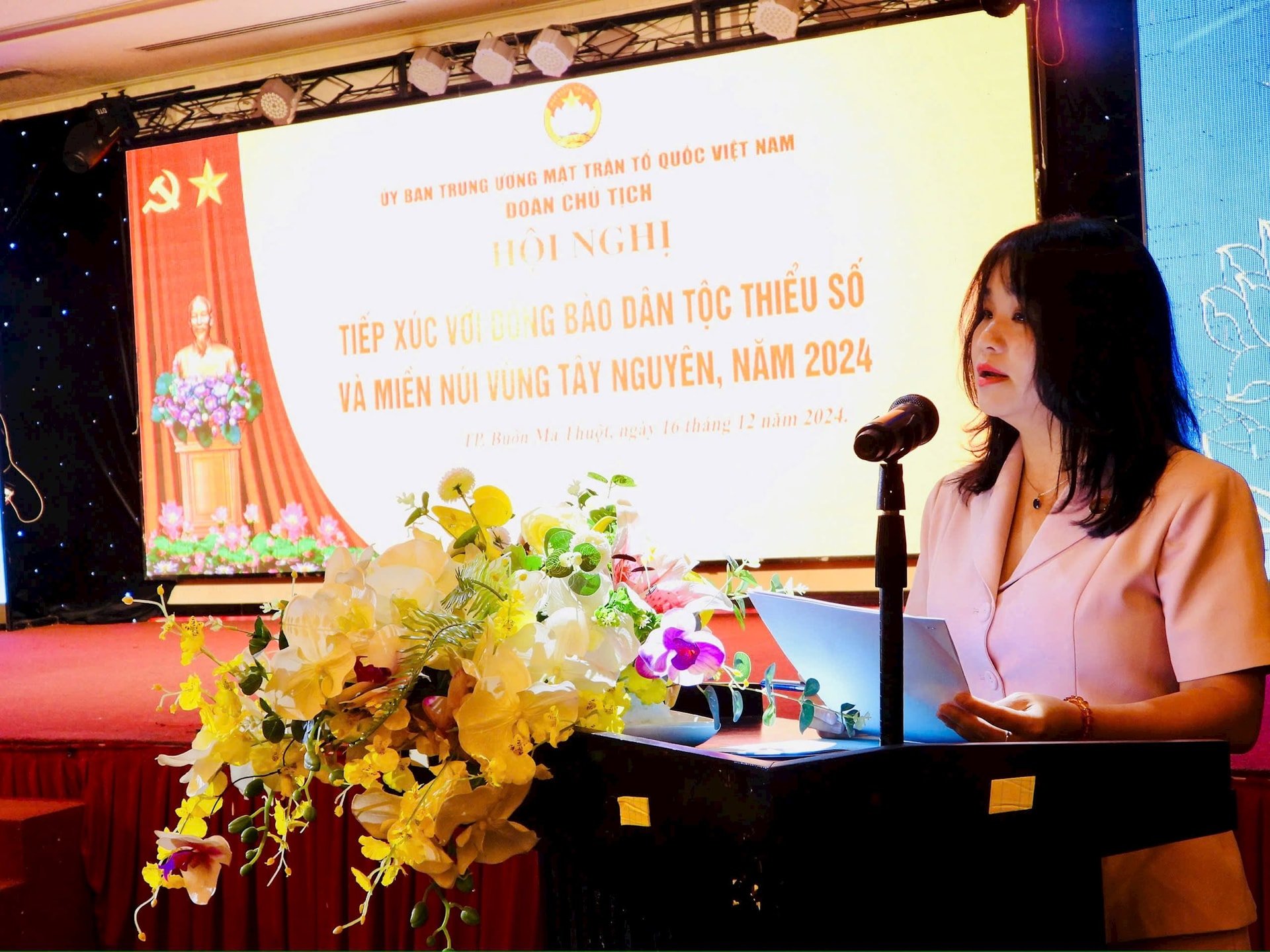 Ms. Nguyen Thi Quynh Lien, Member of the Presidium, Head of the Committee for Democracy, Supervision and Social Criticism, Central Committee of the Vietnam Fatherland Front