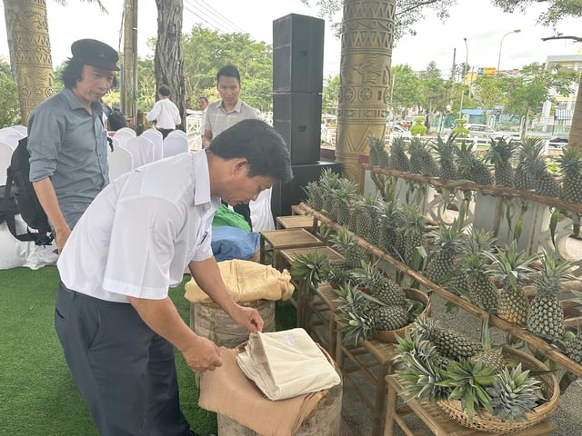 Đến Festival áo bà ba Hậu Giang thưởng lãm áo dệt từ sợi tơ khóm Cầu Đúc - Ảnh 3.