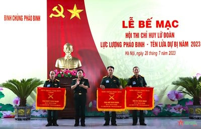 Bế mạc Hội thi chỉ huy lữ đoàn lực lượng pháo binh