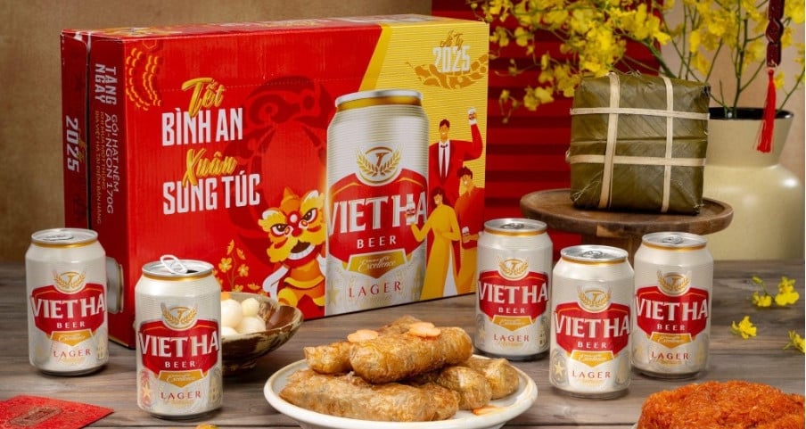 La bière Viet Ha diffuse le souhait d'un « Têt paisible - Printemps prospère »