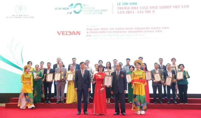 Bà Hà Hòa Bình - Đại diện Vedan nhận chứng nhận từ Ban tổ chức ảnh 1
