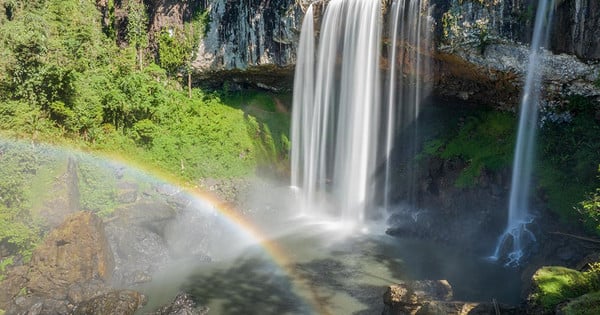 The first waterfall in the Central Highlands