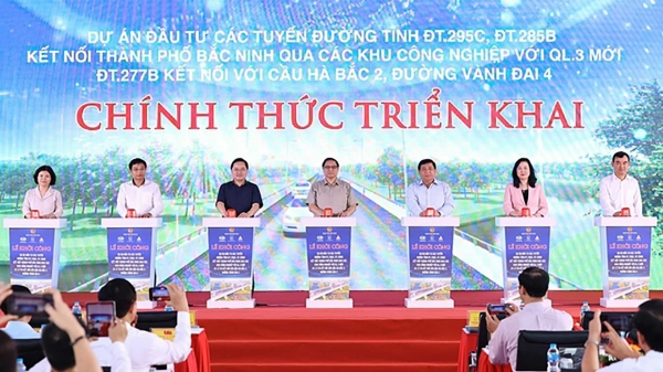 Khởi công các tuyến đường huyết mạch đưa Bắc Ninh trở thành thành phố vệ tinh của Thủ đô Hà Nội