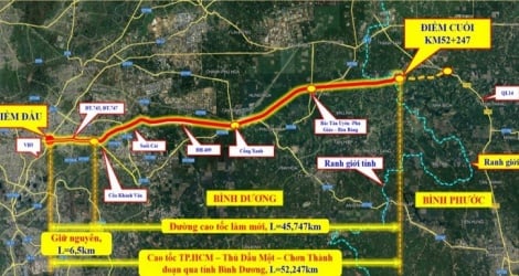 Binh Duong führt eine offene Ausschreibung durch, um Investoren für interregionales Autobahnprojekt auszuwählen