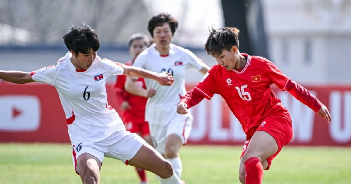 Vietnam U20 women's team lost heavily to North Korea, eliminated from Asian tournament