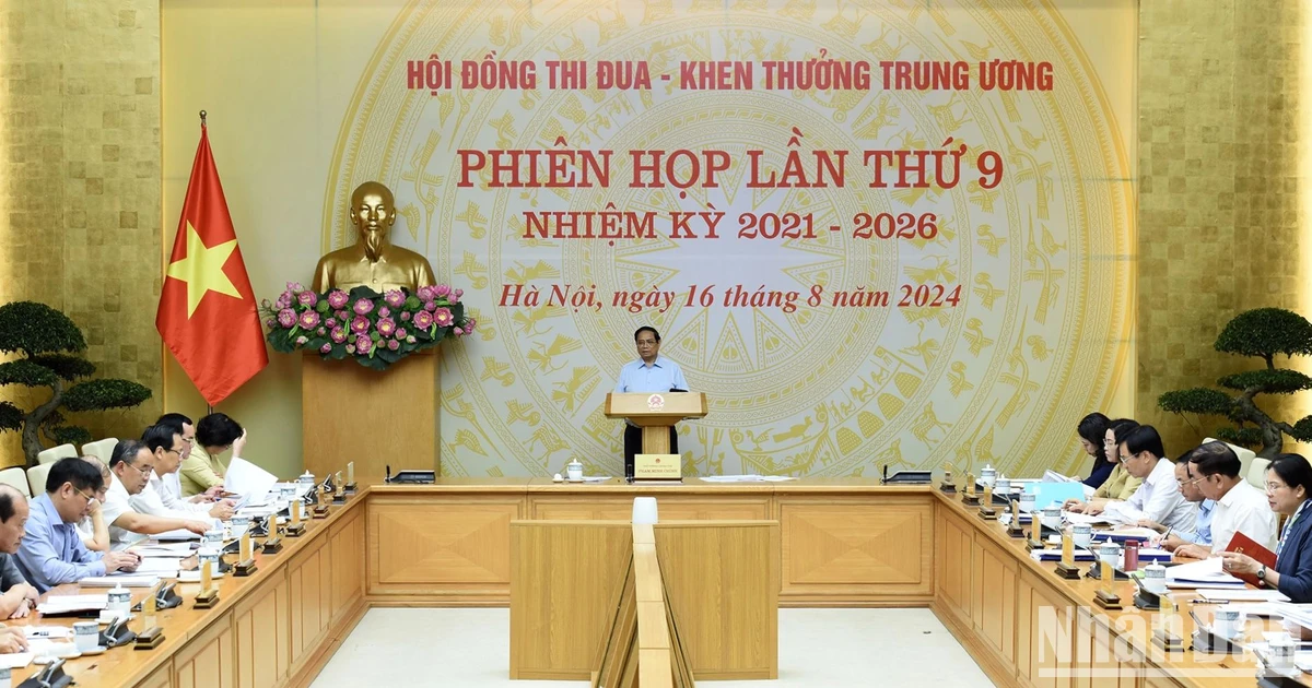 [Ảnh] Thủ tướng chủ trì Phiên họp lần thứ 9 của Hội đồng Thi đua-Khen thưởng Trung ương