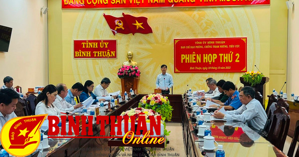 Results after 1 year of establishing the Provincial Steering Committee for Anti-Corruption and Negativity in Binh Thuan