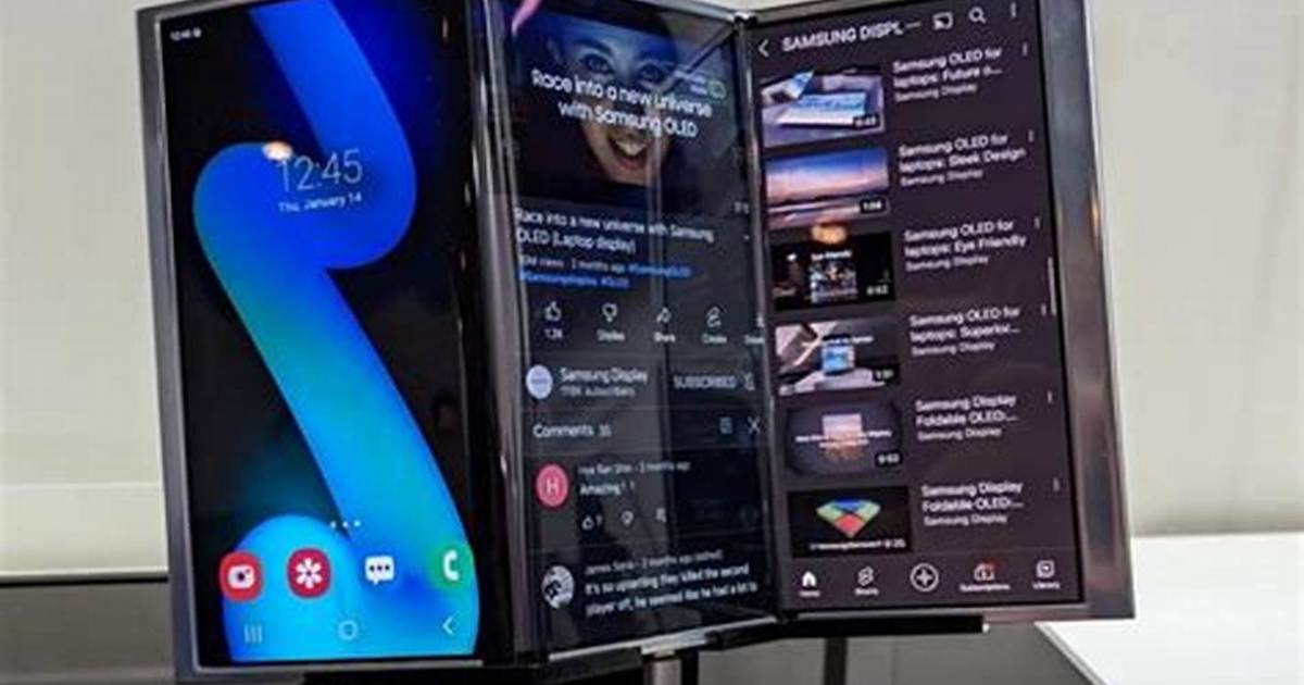 Il y aura un smartphone à trois volets de Samsung