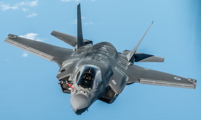 Tiêm kích F-35 Anh tham gia diễn tập với không quân Mỹ tháng 9/2019. Ảnh: USAF